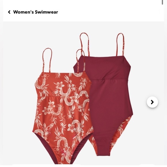 Patagonia Other - Patagonia Patalokahi: Sumac Red Reversible One Piece Swim Suit